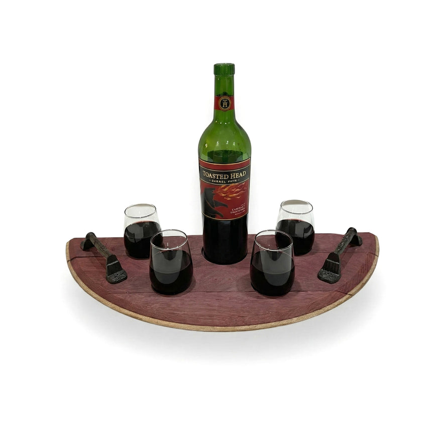Wine Tasting tray - Wine Barrel Head