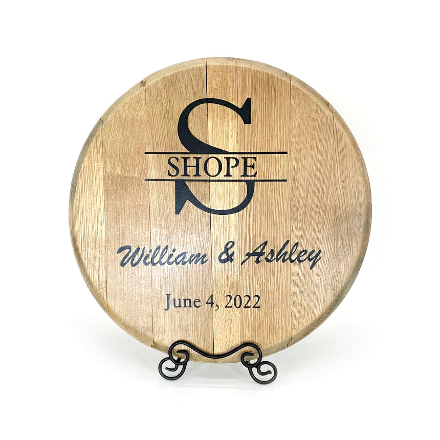 Whiskey Barrel Head Wedding Special