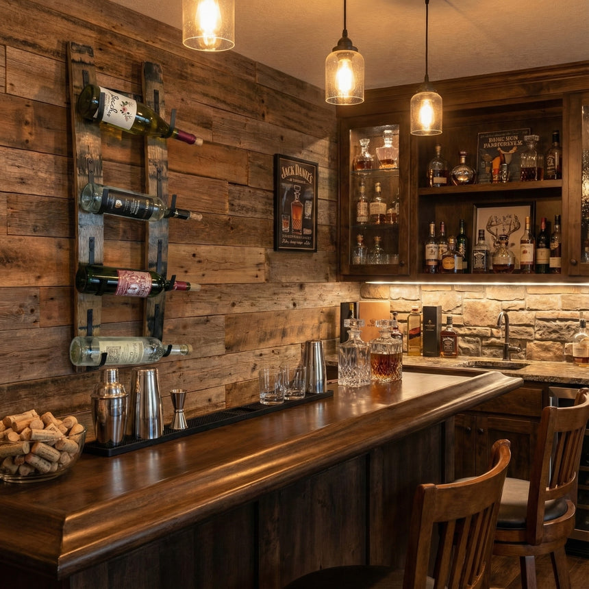 Whiskey Stave Wine Holder