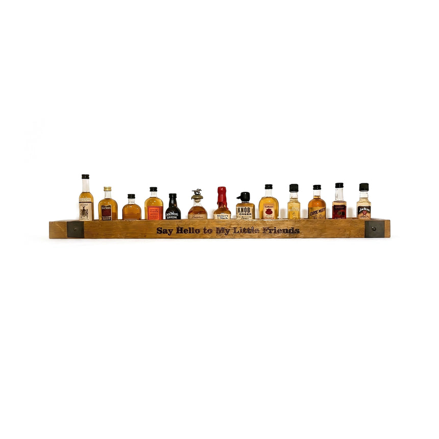 Whiskey Barrel Stave Shelf for Nippers