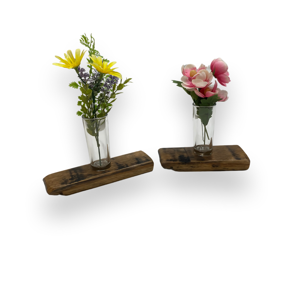 Single Bud Vase Whiskey Barrel Stave