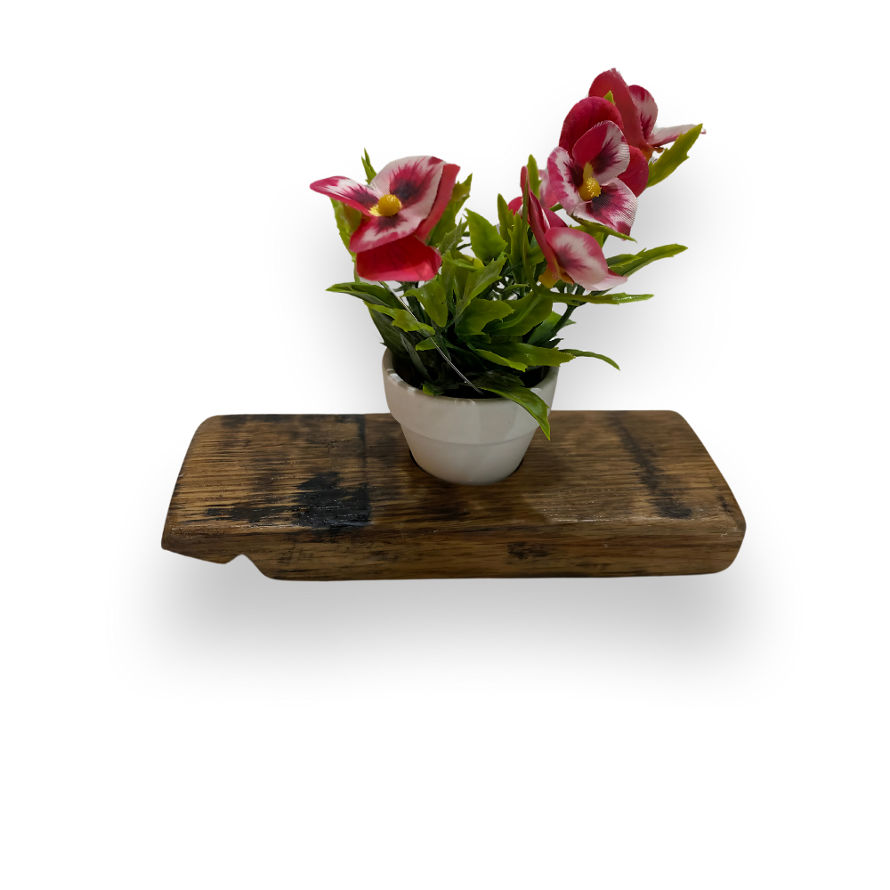 Single Bud Vase Whiskey Barrel Stave