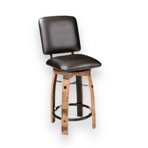 Bar Stool Cushioned Seat with Back Cushion