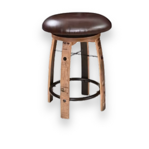 Bar Stool Cushioned Seat without back B-Black
