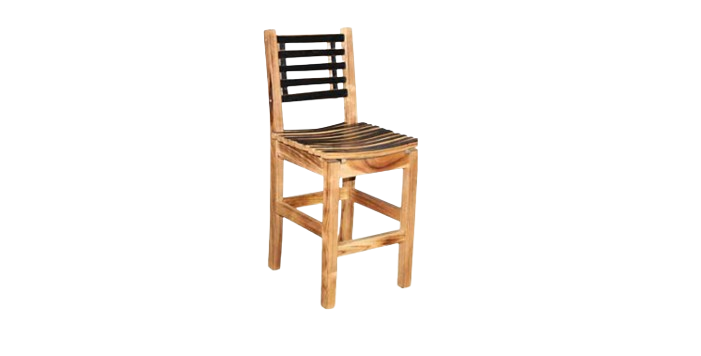 The Barrel Dinner Chair, crafted in wood with a slatted backrest and seat, offers a touch of timeless charm.