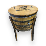 Outdoor Bottle Cooler fits Whiskey Bottles, Wine Bottles and Beer Bottles, Hand Made Solid Wood Barrel Construction
