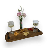 Charcuterie and Cheese Rectangle Wooden Serving Board, Full Size, Hand Made Solid Wood Construction