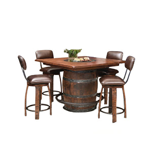 Plain Barrel Table with Chairs