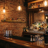 Whiskey Barrel Stave Shelf for Nippers