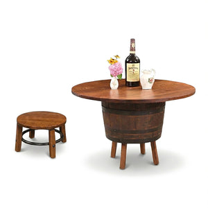 Barrel Table with Legs