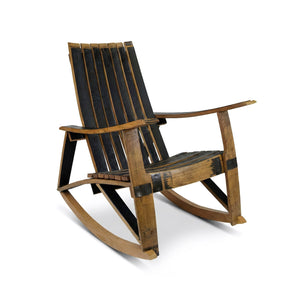 Whiskey Barrel Adirondack Chair Rocker