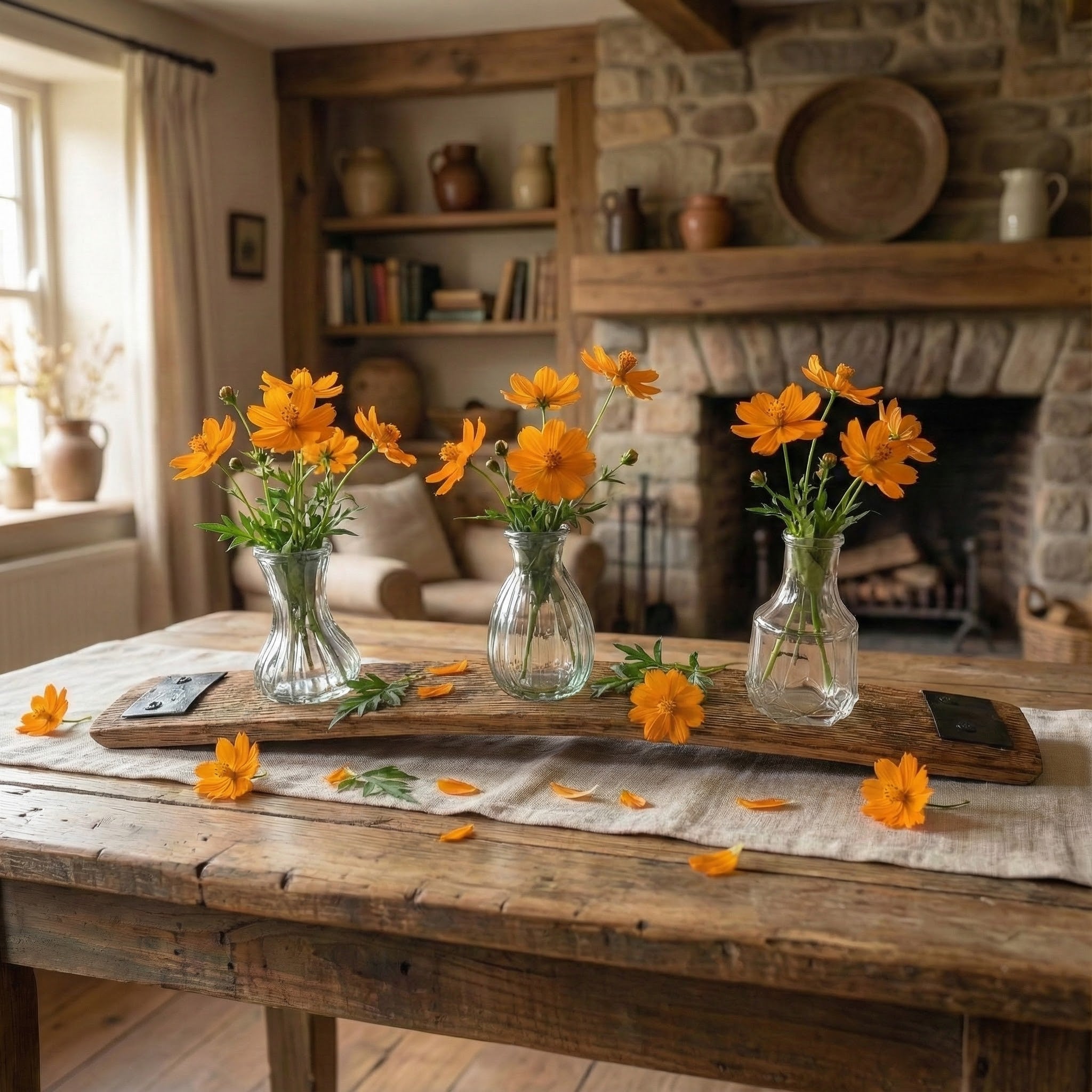 Bud Vase Stand – Wood and Barrel