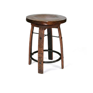 Bar Stool Round Wooden Seat
