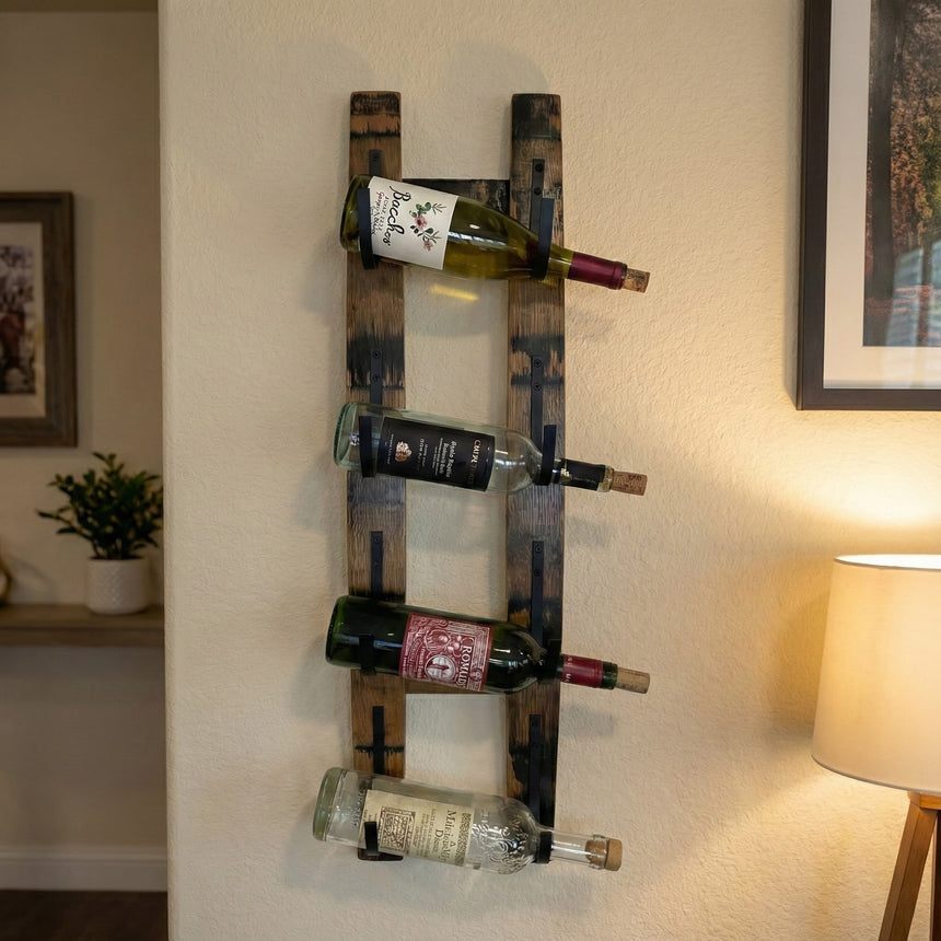 Whiskey Stave Wine Holder