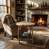 Whiskey Barrel Stave Side Table