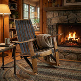 Whiskey Barrel Stave Adirondack Chair Rocker