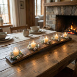 Whiskey Barrel Stave Candle Holder