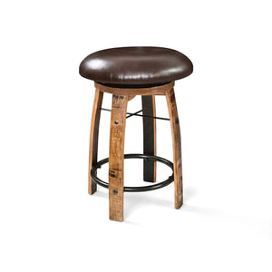 Bar Stool Cushioned Seat without back B-Black