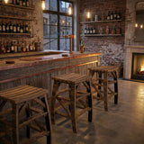 Whiskey Barrel Stave Bar Stool