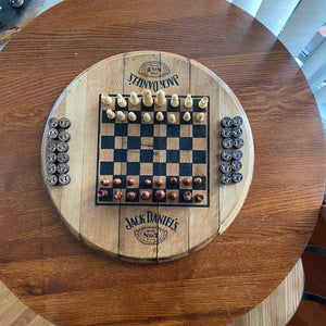 Jack Daniels Chess and Checkers Board