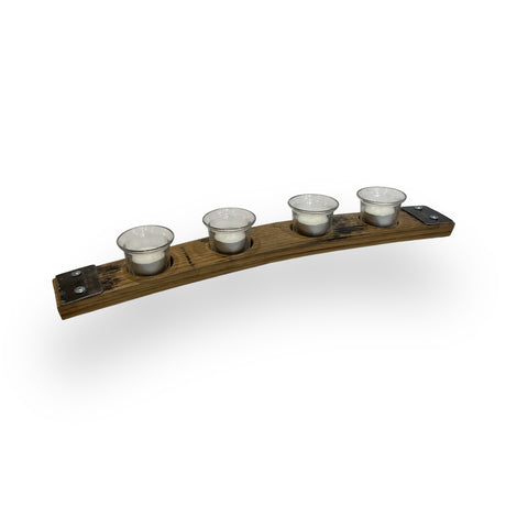 Whiskey Barrel Stave Candle Holder