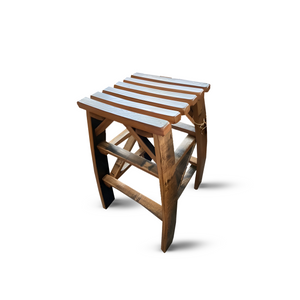 Whiskey Barrel Stave Bar Stool
