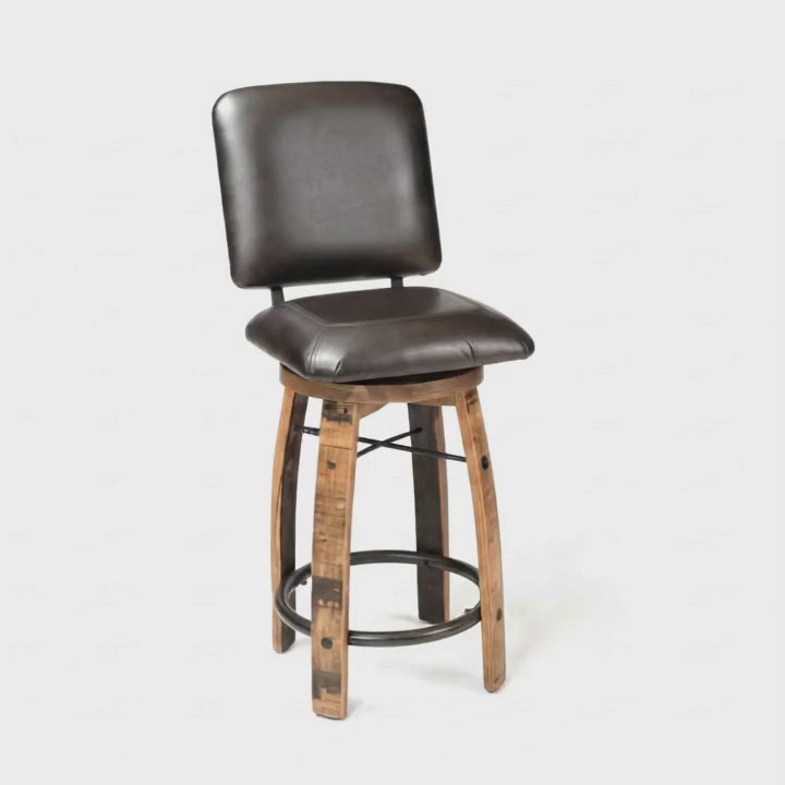 Bar Stool Cushioned Seat With Back Cushion