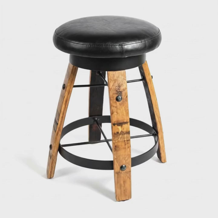 Bar Stool Cushioned Seat Without Back